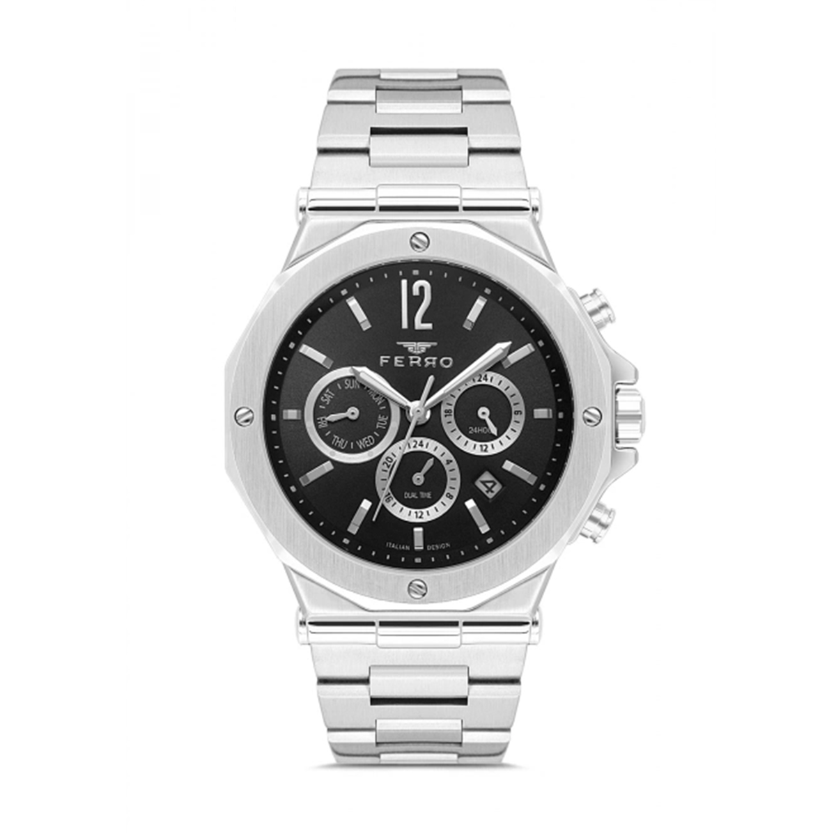 MONTRE FERRO HOMME M.FONCTION ACIER